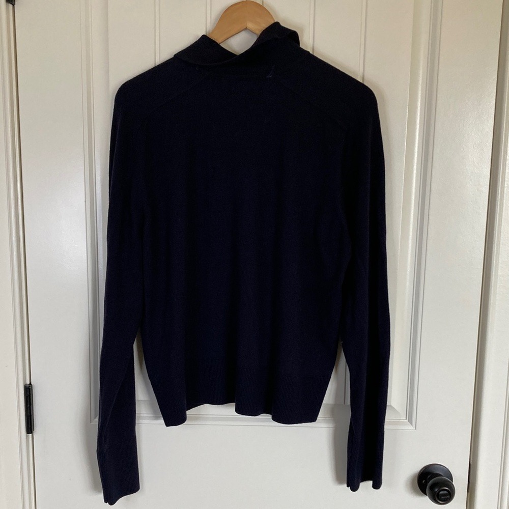 Free Assembly Womens Navy Gold Button-Up Cardigan Size 2XL Preppy Classic NWT - Picture 10 of 10